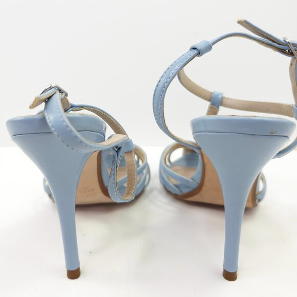 Zara Basic Collection Women's Baby Blue Strapped Heels - Picture 5 of 8